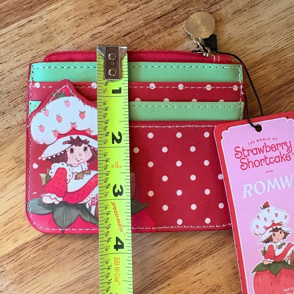 NWT~ ROMWE Strawberry Shortcake Kids/ Women Small Card Wallet 🍓 - Picture 8 of 11
